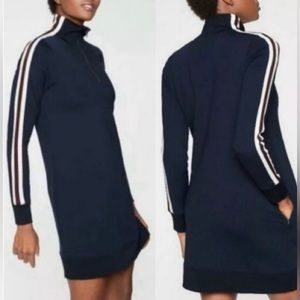 ATHLETA Track Sweatshirt Dress sz S